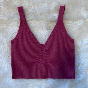 JCrew Cashmere Blend Cropped Sweater Tank